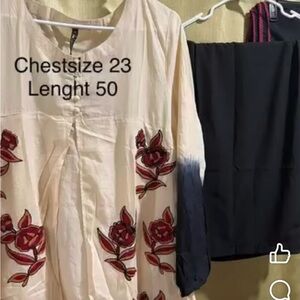 Pakistani branded dress Cotton  3 piece